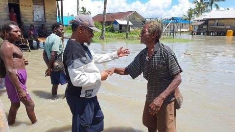 Banjir Rob Landa Pesisir Selatan Pulau Kimaam, Warga Distrik Waan Terancam Krisis Pangan