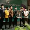 Bupati Sidoarjo Gus Muhdlor, saat Peringatan Haul ke-12 Gus Dur yang digelar DPC PKB Sidoarjo di Hotel Aston Kahuripan, Sidoarjo, Sabtu (8/1/2022).