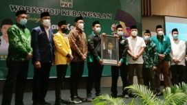 Bupati Sidoarjo Gus Muhdlor, saat Peringatan Haul ke-12 Gus Dur yang digelar DPC PKB Sidoarjo di Hotel Aston Kahuripan, Sidoarjo, Sabtu (8/1/2022).