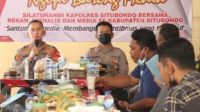 Kapolres Situbondo AKBP Dr. Andi Sonjaya ,saat Ngopi Bareng Bersama Media (Piramida) yang digelar di Kantin Polres Situbondo, Jum’at (14/1/2022)