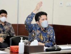 Wagub Emil saat Rapat Koordinasi Perpes 80 di Kantor Kementerian PPN / Bappenas Jl. Pangeran Diponegoro No.2, Menteng, Jakarta Pusat, Senin (17/1/2022).