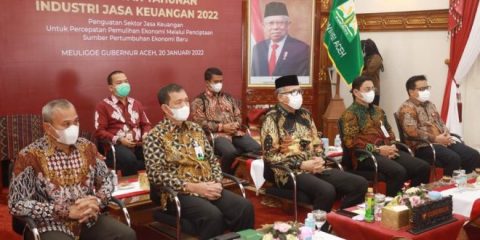 Gubernur Aceh Ikuti PTIJK Virtual Bersama Presiden