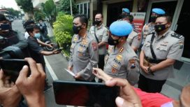 Kabid Humas Polda Jatim, Kombes Pol.Gatot Repli Handoko, saat  menjelaskan, bahwa sidang KKEP terhadap tersangka Randy sudah diputuskan, dan dinyatakan PTDH.Kamis (27/1/2022).