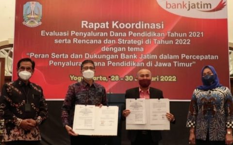 Bank Jatim Gandeng Diknas Provinsi Salurkan Dana BOS