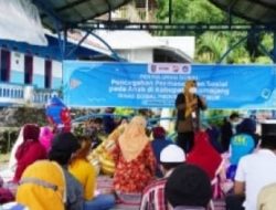 Kegiatan LDP yang melibatkan 120 anak dari SDN Sumber Wuluh 02 dan TK Roudhotul Mustofa di pengungsian Kajar Kuning Lumajang, Minggu (30/1/2022).