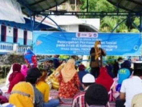 DWP Dinas Sosial Jawa Timur Beri Layanan Psikososial Korban Erupsi Semeru