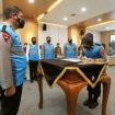 Wakapolda Jatim, Brigjen Pol Slamet Hadi Supraptoyo memimpin penandatanganan pakta integritas dan pengambilan sumpah seleksi penerimaan SIPSS tahun ajaran 2022, di gedung Rupatama Mapolda Jatim, Senin (31/1/2022).