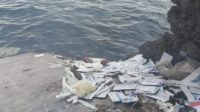 Lokasi penemuan sampah B3, yang terdiri dari plastik pembungkus alat antigen