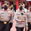 Kapolres Batu AKBP I Nyoman Yogi Hermawan,  saat mendampingi Kabaharkam Polri di Polres Batu.senin
(12/2/2023).