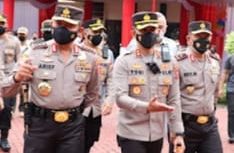 Kapolres Batu AKBP I Nyoman Yogi Hermawan,  saat mendampingi Kabaharkam Polri di Polres Batu.senin
(12/2/2023).