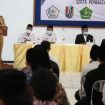 Bupati Tuban, Aditya Halindra Faridzky, saat menghadiri Forum Komunikasi Pondok Pesantren (FKPP) dan Pembinaan Pengelolaan Ponpes se-Kabupaten Tuban di Gedung Asrama Haji Tuban, Senin (14/2/2022).