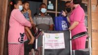 Bantuan kursi roda yang diberikan Kapolres Nganjuk untuk penyandang disabilitas, Selasa (15/2/2022)