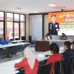 Polresta Sidoarjo, saat  menggelar Dialog  dengan mahasiswa (Diagram) berlangsung di ruang Parahita Raksasa Polresta Sidoarjo.Rabu (16/2/2022).