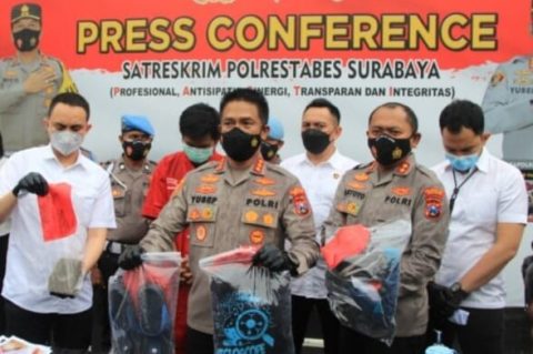 Polrestabes Surabaya Berhasil Ungkap Kasus Pembunuhan Pemilik Toko Kelontong di Surabaya