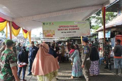 Operasi Pasar Minyak Goreng di Sekayu Berlangsung Tertib dan Patuh Prokes