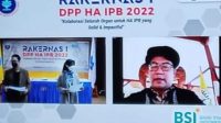 Himpunan Alumni Institut Pertanian Bogor (HA IPB), menggelar Rapat Kerja Nasional (Rakernas) I tahun 2022 pada Minggu (27/02/2022) di Gedung Alumni, Baranangsiang Kota Bogor.