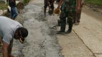 Pihak Pemdes, satpol PP, Danpos Ramil Pelda Ahmad Ibrohim