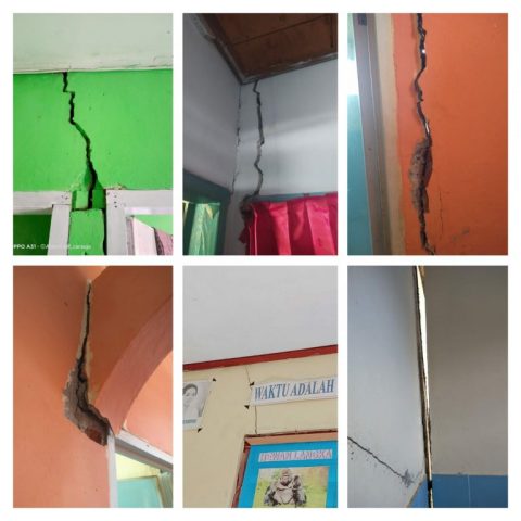 Gempa 6,2 SR Pasaman Barat, Sejumlah Sekolah di Palupuh Retak