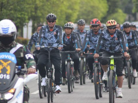 Komunitas 1016 Club Cycling Kodim 1016 Palangka Raya Gelar Gowes Bersama