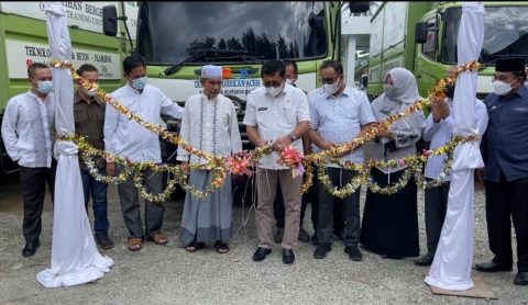 Kadisdik Aceh Lepas Tiga Mobile Training Unit Menuju 12 SMK