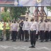 Apel siaga Operasi Keselamatan Semeru 2022 Polresta Sidoarjo di pantau langsung oleh Kapolsekta Sidoarjo Kombes Pol Kusumo Wahyu Selasa (1/3/2022)