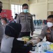 Kapolresta Sidoarjo Kombes.Pol Kusumo Wahyu Bintoro bersama anggota dan ASN Polresta Sidoarjo, mengikuti pemeriksaan kesehatan (Rikkes) berkala dari Biddokes Polda Jawa Timur, pada Selasa (8/3/2022).