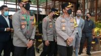 Kapolda Jawa timur Irjen Pol. Nico Afinta saat melakukan pengecekan kesiapan pengamanan event Women 20 atau W20 di Hotel Golden Tulip, Kelurahan Oro-oro Ombo, Kecamatan Batu, Kota Wisata Batu, Jawa Timur, Selasa (8/3/2022).