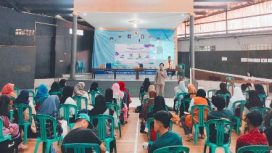Suasana Seminar Kewirausahaan di Desa Cisaat Kecamatan Kadungora, Garut, Rabu (02/03/2022)