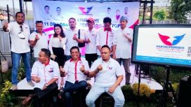 Jajaran Pengurus DPD Partai Persatuan Indonesia (Perindo) Kota Depok, usai acara Silaturahmi dengan Pengurus 11 DPC di Huis Cafe, Minggu (13/3/2022)