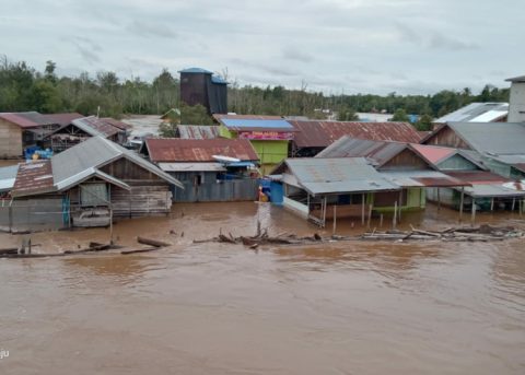 DAS Kapuas Meluap, Desa Bukit Batu Tergenang Banjir