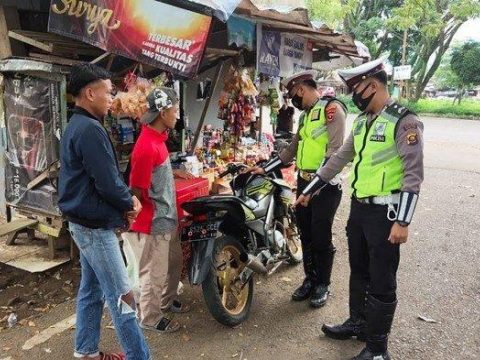 Satlantas Polres Aceh Besar Amankan Puluhan Kendaraan Saat Razia Operasi Keselamatan Seulawah