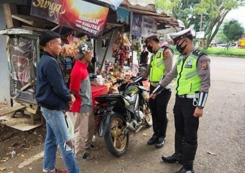 Satlantas Polres Aceh Besar Amankan Puluhan Kendaraan Saat Razia Operasi Keselamatan Seulawah