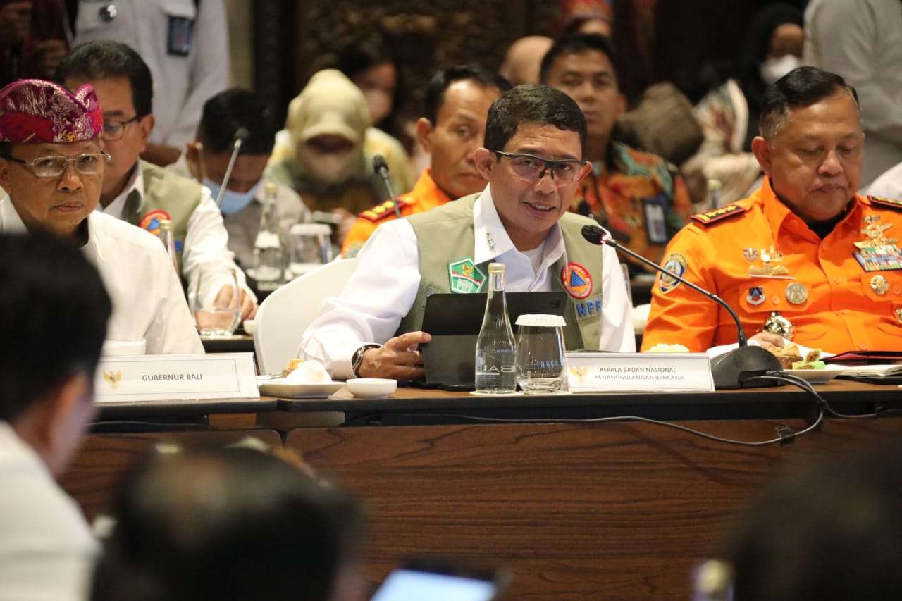 Jelang G20, Kepala BNPB Tegaskan Kesiapan Hadapi Potensi Bencana di Bali