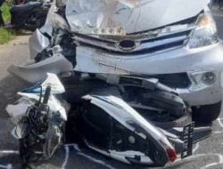 Honda Vario tabrakan dengan Toyota Avanza di Desa Torbang Kecamatan Batuan, Sumenep, Rabu (18/1)