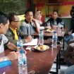 Jajaran pengurus DPD SWI Kabupaten Sidoarjo, saat rapat persiapan pelaksanaan pelantikan DPW dan DPD SWI se-Jatim di GOR Bang Kodir Bangil Pasuruan tanggal 25 Februari 2023.