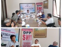 Suasana Rapat Pleno Pengurus (RPP) DPP SWI yang digelar di Kantor Pusat SWI Jalan Menteng 117 Jakarta Pusat. foro: dok.SWI