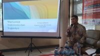 Dr. Asep Setiawan Anggota Dewan Pers terpilih 2022 - 2025 pada acara Talkshow Kebebasan Pers di Indonesia di Kantor Pusat Sekber Wartawan Indonesia (SWI), Rabu, 15 Februari 2023.