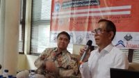 Ketum Profesional Jaringan Mitra Negara (Projamin) Mayjen TNI (Purn) Winston P Simanjuntak, S.Ip.,M.Si saat Talk Show Kebebasan Pers di Indonesia, Rabu (15/2/2023) di Kantor Pusat Sekber Wartawan Indonesia (SWI).