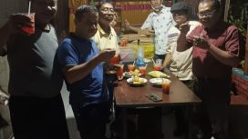 Jajaran pengurus DPD SWI Sidoarjo, saat berbuka bersama