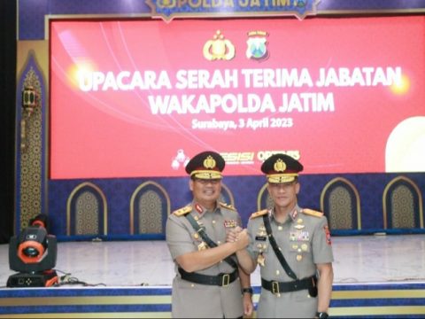 Upacara Sertijib Wakapolda Jatim. (03/04/2023).