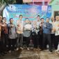 Jajaran pengurus DPD SWI Sidoarjo, saat giat buka bersama dan santunan anak di kediaman bpk Joni Perum Citra Surya Mas, Sabtu ((15/4/2023)