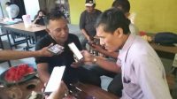 Kabid Advokasi Hukum DPD SWI Sidoarjo, Moch. Ibrahim saat wawancara dengan awak media pada pembukaan Cafe dan Warkopnya di Raya Wonoayu, Sidoarjo (27/5/2023).