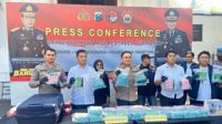 Polrestabes Surabaya Ungkap Peredaran Narkoba tersangka pengedar sabu 28 Kg dan ribuan Etstasi berhasil diamankan