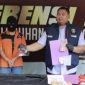 Kasatreskrim Polres Tanjungperak Surabaya AKP Arif Rizky, saat konferensi pers pengungkapan dugaan TPPO, Selasa (27/6)