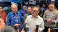 Plt. Bupati Bogor H Iwan Setiawan, SE usai meresmikan command Center di Kantor Pusat Perumda Tirta Kahuripan, Jalan Tegar Beriman, Cibinong, Selasa (8/8/2023).