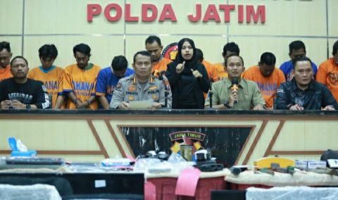 Polda Jatim Berhasil Amankan Tujuh Tersangka Komplotan Pembobol Rumah Lintas Provinsi 