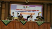 Soasialisasi Bahaya Narkoba kepada calon duta siswa anti Narkoba