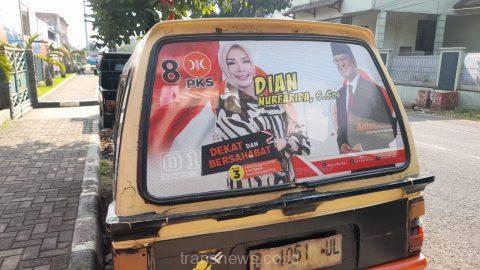 Bawaslu Depok Belum Bisa Tindak Pelanggaran Pemasangan Stiker Caleg di Angkot