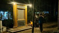 Tugu Perguruan silat di Banyuwangi setelah dibongkar.