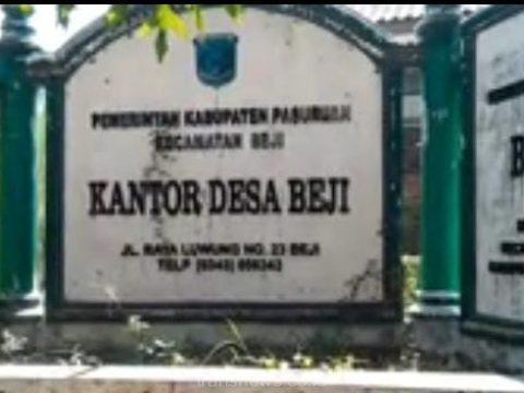 Kantor Desa Beji Kecamatan Beji, Kabupaten Pasuruan, Jawa timur